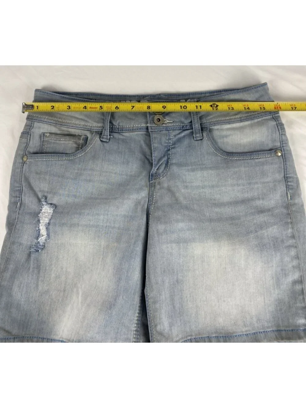 Hydraulic Bailey Grunge Low Rise Stretch Jean Shorts Womens / Jrs Size 11/12 - Picture 3 of 9